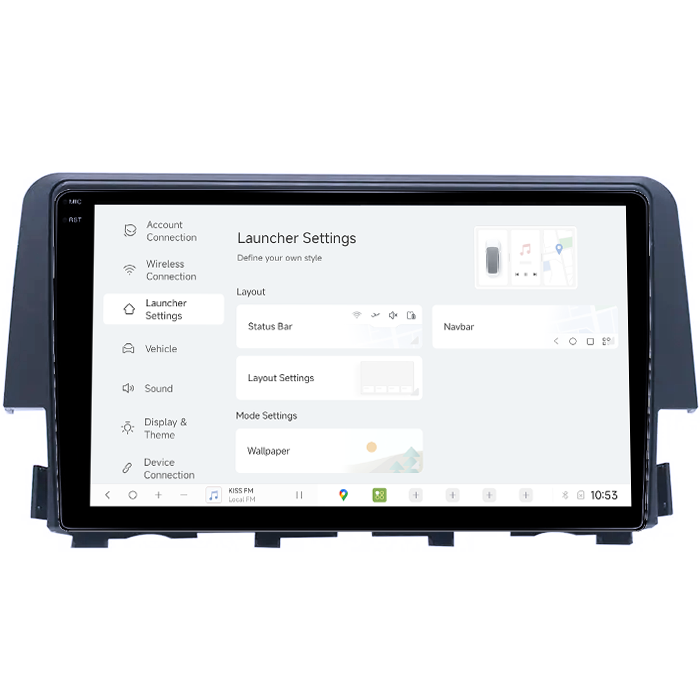 Navigatie dedicata Honda Civic 2016-2020, DUDU3, 4GB RAM 64GB ROM, Octacore, Platforma 8581, Android, Display QLED 9", DSP, Carplay&AndroidAuto [5]