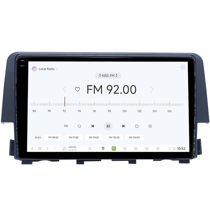 Navigatie dedicata Honda Civic 2016-2020, DUDU3, 4GB RAM 64GB ROM, Octacore, Platforma 8581, Android, Display QLED 9", DSP, Carplay&AndroidAuto [4]