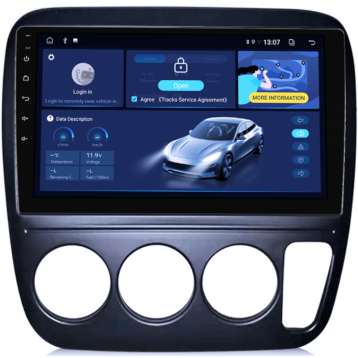 Navigatie dedicata Honda CR-V 1998, 8GB RAM 128GB ROM, Octacore, Platforma TS18, Android 13, Display QLED 9”, Suporta camera 360º, DSP, Carplay&Android Auto, SIM 4G, Ventilator Activ [2]