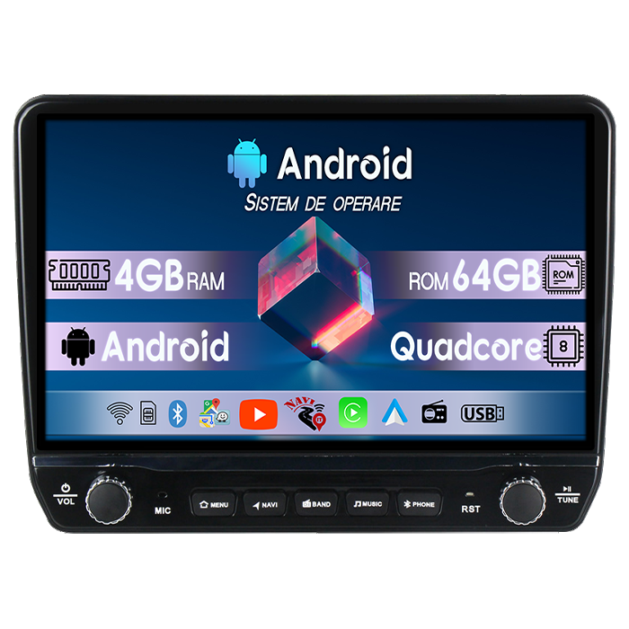 Navigatie dedicata Honda CR-V II 2001-2006 Tesla cu butoane rotative model 2024, 4GB RAM 64GB ROM, Procesor Quadcore, Android 14, Display QLED 10", DSP, Carplay&Android Aut [1]