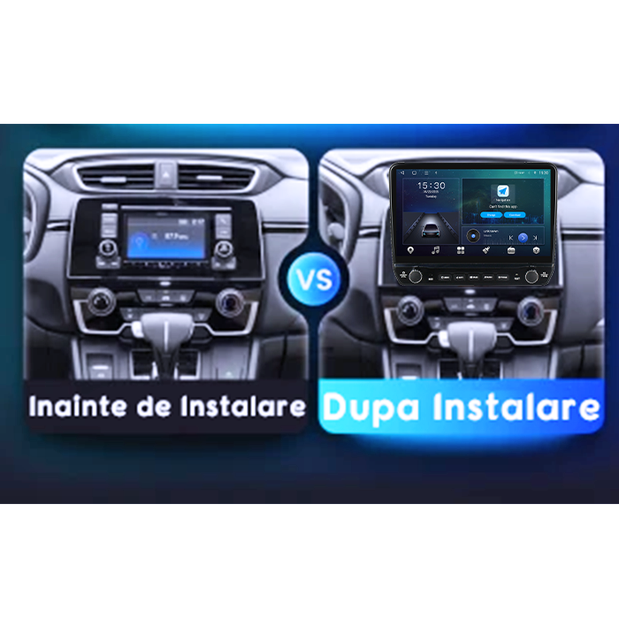 Navigatie dedicata Honda CR-V 2016-2018 Tesla cu butoane rotative model 2024, 4GB RAM 64GB ROM, Procesor Quadcore, Android 14, Display QLED 10", DSP, Carplay&Android Auto [5]