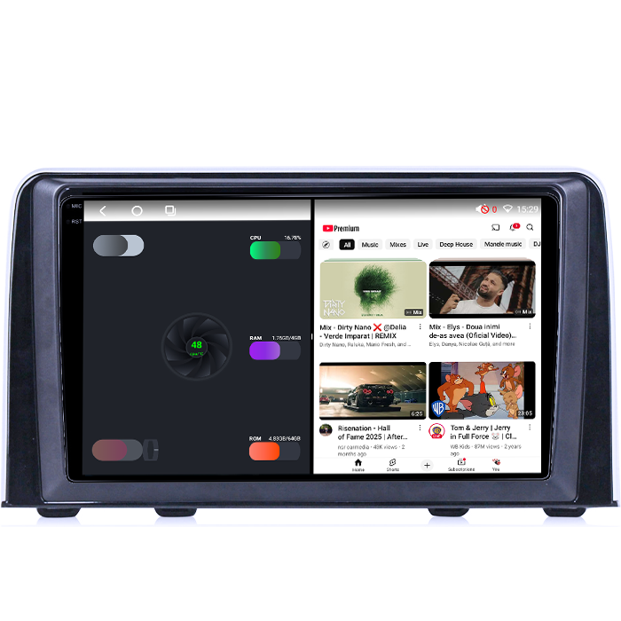 Navigatie dedicata Honda CR-V 2016-2018, 4GB RAM 64GB ROM, Octacore, Android 14, Display QLED 1K 9", Carplay&Android Auto, SIM 4G, Ventilator Activ [3]