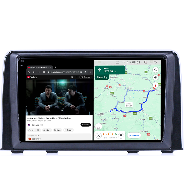 Navigatie dedicata Honda CR-V 2016-2018, 4GB RAM 64GB ROM, Quadcore, Android 14, Display QLED 1K 9", DSP, Carplay&Android Auto, Suport camere AHD [5]