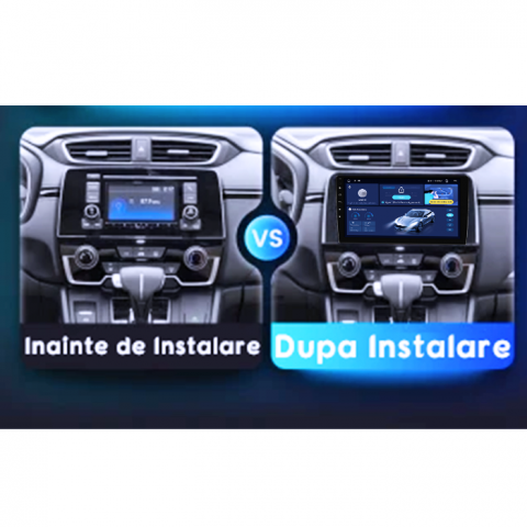 Navigatie dedicata Honda CR-V 2016-2018, 4GB RAM 64GB ROM, Quadcore, Android 14, Display QLED 1K 9", DSP, Carplay&Android Auto, Suport camere AHD [4]