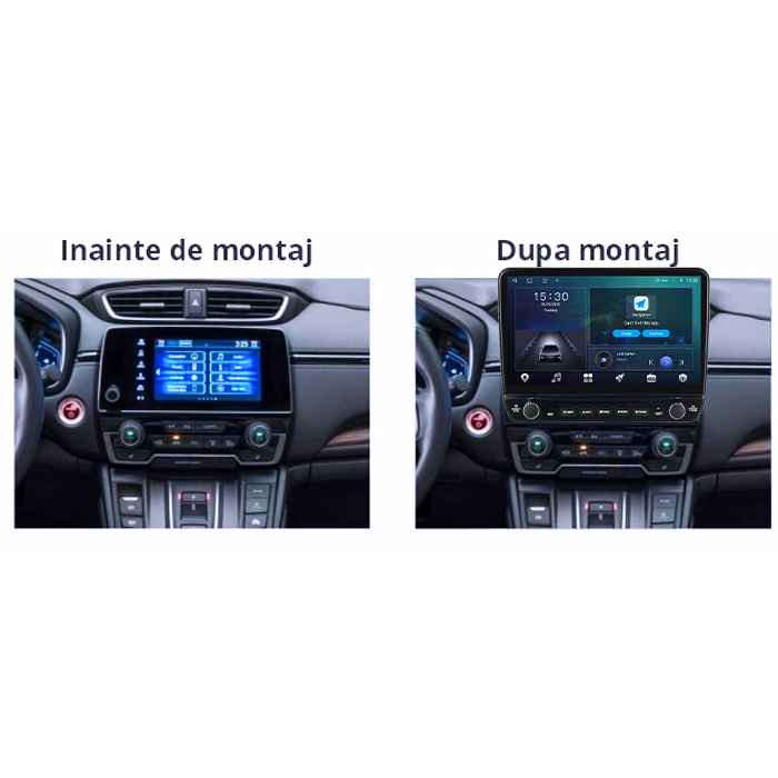 Navigatie dedicata Honda CR-V 2022+ Tesla cu butoane rotative model 2024, 4GB RAM 64GB ROM, Procesor Quadcore, Android 14, Display QLED 10", DSP, Carplay&Android Auto [4]