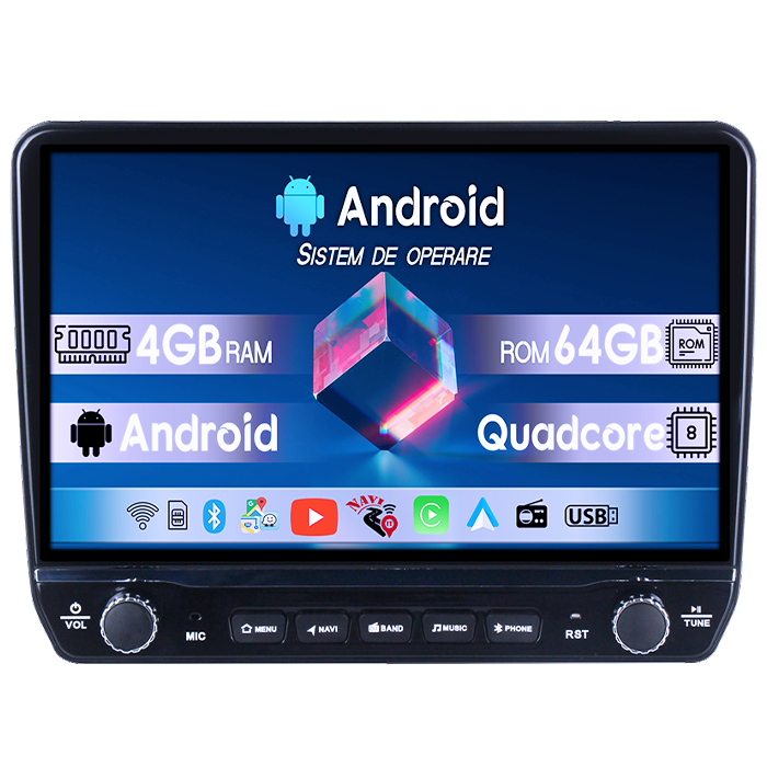 Navigatie dedicata Honda CR-V 2022+ Tesla cu butoane rotative model 2024, 4GB RAM 64GB ROM, Procesor Quadcore, Android 14, Display QLED 10", DSP, Carplay&Android Auto [1]