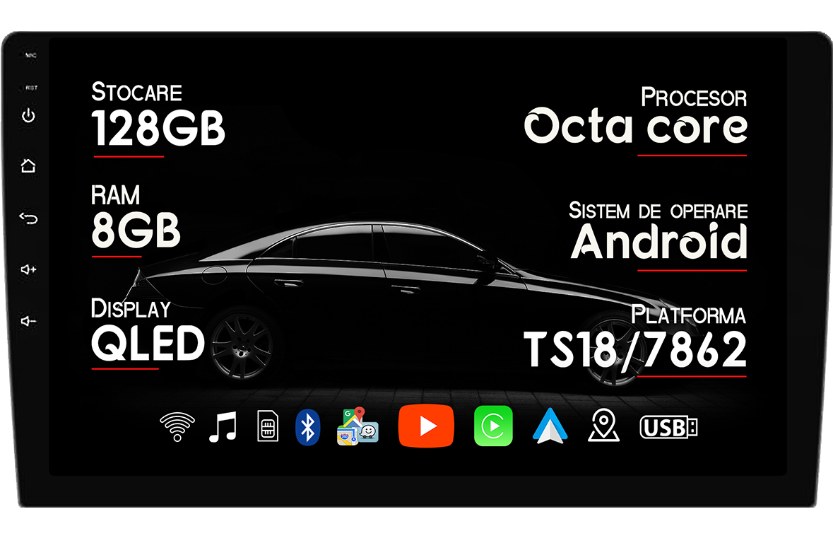 Navigatie dedicata Honda CR-V 2022+, 8GB RAM 128GB ROM, Octacore, Platforma (), Android 14, Display QLED 9”, Suporta camera 360º, DSP, Carplay&Android Auto, SIM 4G, Ventilator Activ [1]