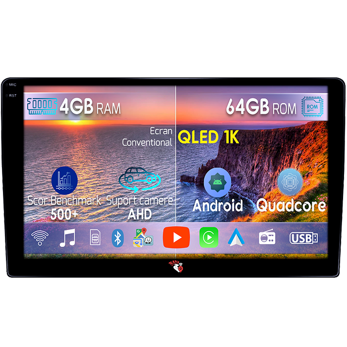 Navigatie dedicata Honda CR-V 2022+, 4GB RAM 64GB ROM, Octacore, Android 14, Display QLED 1K 9", Carplay&Android Auto, SIM 4G, Ventilator Activ [1]