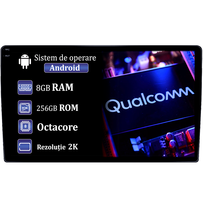 Navigatie dedicata Honda CR-V 2022+, 4GB RAM 64GB ROM, Procesor Qualcomm Octacore, Android 14, Rezolutie 2K, Display QLED 9", DSP, Carplay&Android Auto, SIM 4G [1]