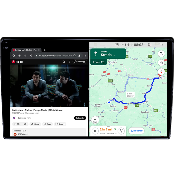 Navigatie dedicata Honda CR-V 2022+, 4GB RAM 64GB ROM, Quadcore, Android 14, Display QLED 1K 9", DSP, Carplay&Android Auto, Suport camere AHD [4]