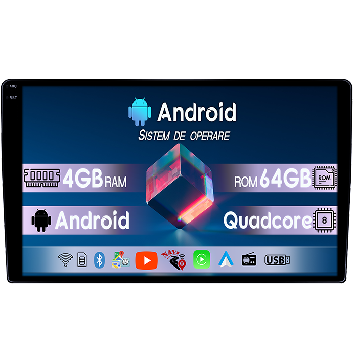 Navigatie dedicata Honda CR-V 2022+, 4GB RAM 64GB ROM, Quadcore, Android 14, Display QLED 1K 9", DSP, Carplay&Android Auto, Suport camere AHD [1]