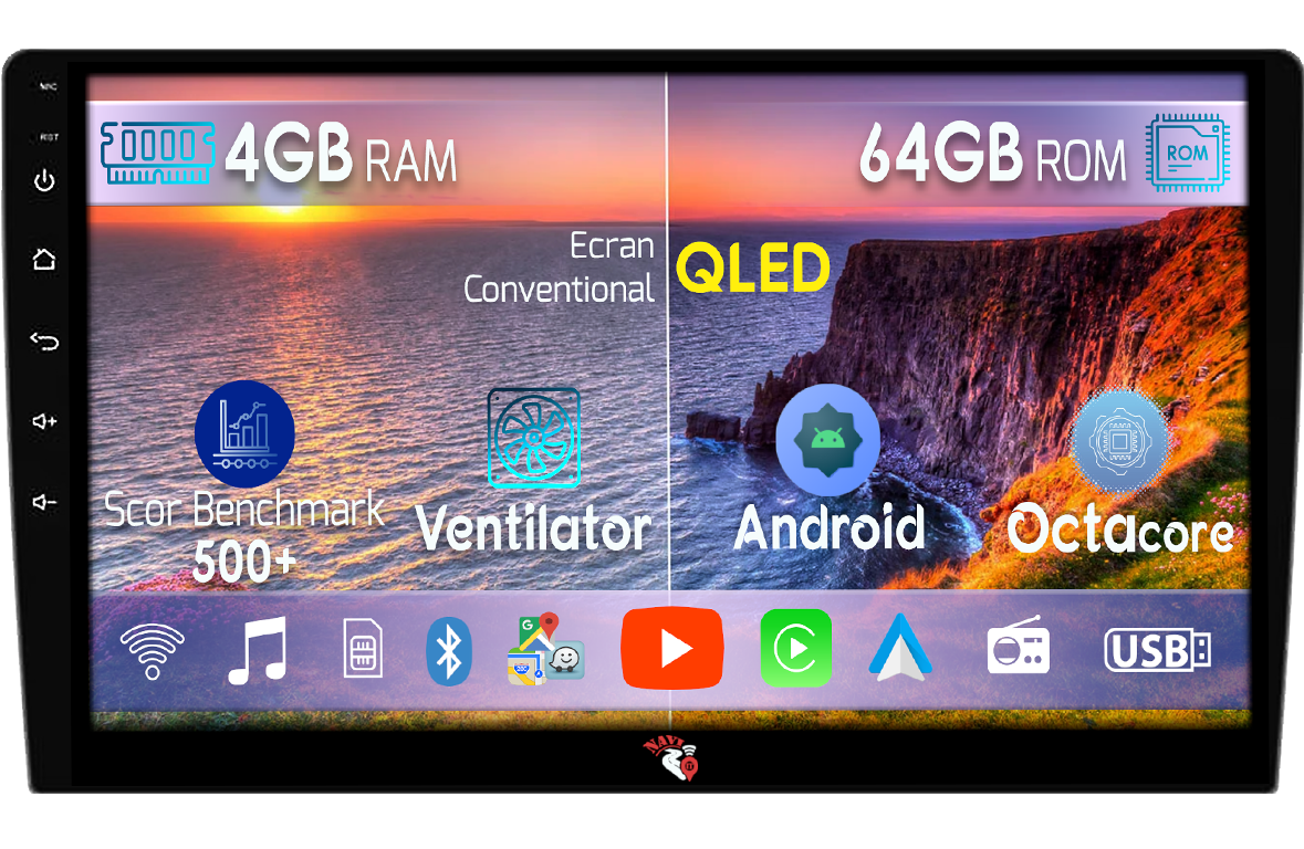 Navigatie dedicata Honda CR-V 2022+, 4GB RAM 64GB ROM, Octacore, Android 14, Display QLED 9", DSP, Carplay&Android Auto, SIM 4G, Ventilator Activ [1]