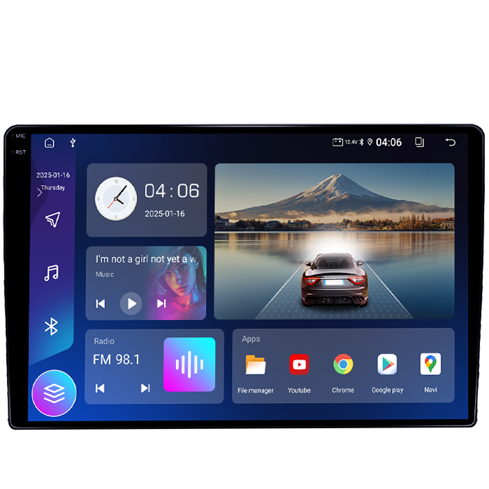 Navigatie dedicata Honda CR-V II 2001-2006, 4GB RAM 64GB ROM, Quadcore, Android 14, Display QLED 1K 9", DSP, Carplay&Android Auto, Suport camere AHD [2]