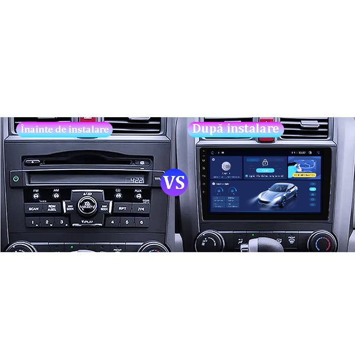 Navigatie dedicata Honda CRV 2006-2012, DUDU3, 4GB RAM 64GB ROM, Octacore, Platforma 8581, Android, Display QLED 9", DSP, Carplay&AndroidAuto [6]