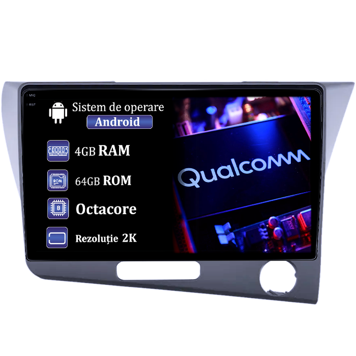 Navigatie dedicata Honda CR-Z, 4GB RAM 64GB ROM, Procesor Qualcomm Octacore, Android 14, Rezolutie 2K, Display QLED 9", DSP, Carplay&Android Auto, SIM 4G [1]