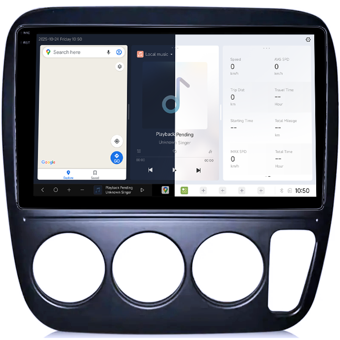 Navigatie dedicata Honda CR-V 1998, DUDU3, 4GB RAM 64GB ROM, Octacore, Platforma 8581, Android, Display QLED 9", DSP, Carplay&AndroidAuto [2]