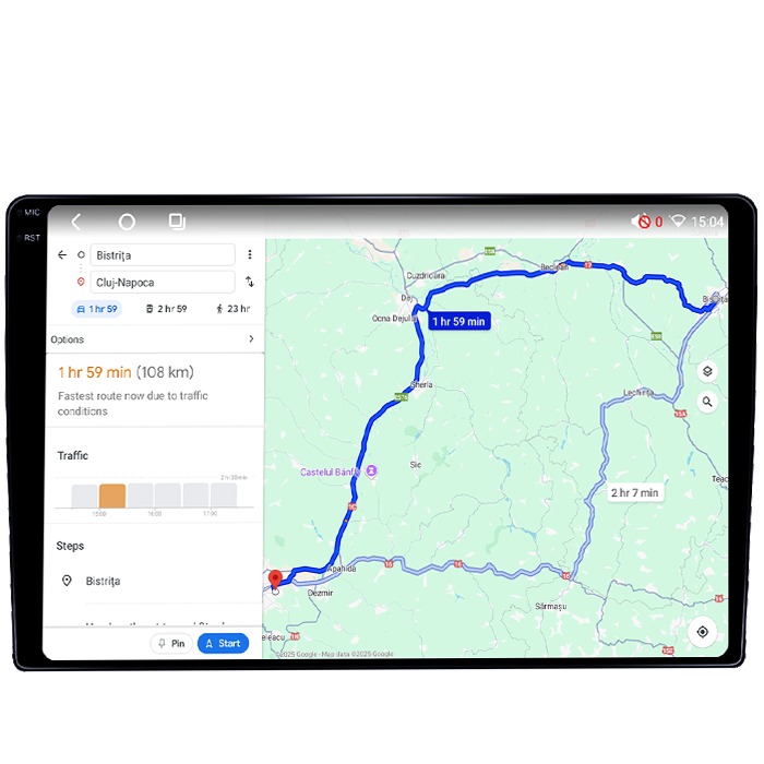 Navigatie dedicata Honda CRV II 2001-2006, 4GB RAM 64GB ROM, Octacore, Android 14, Display QLED 1K 9", Carplay&Android Auto, SIM 4G, Ventilator Activ - Copie [5]