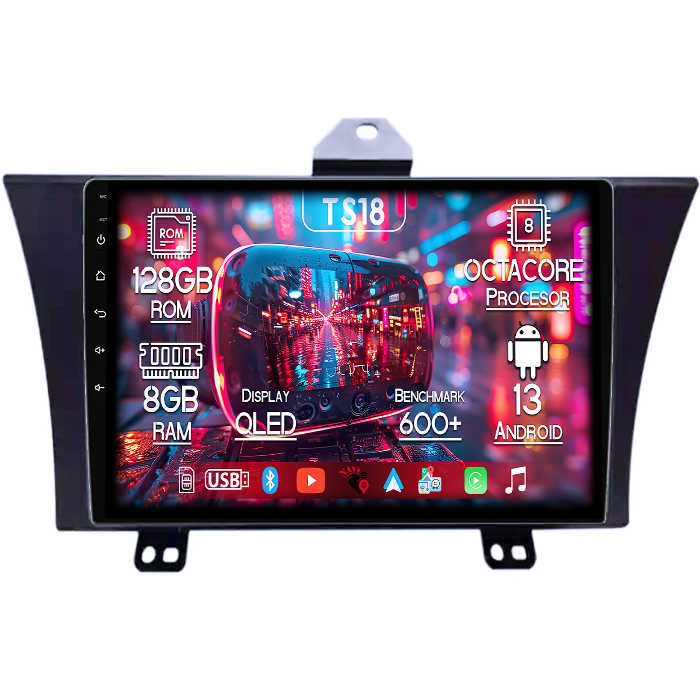 Navigatie dedicata Honda Elysion 2012-2015, 8GB RAM 128GB ROM, Octacore, Platforma TS18, Android 13, Display QLED 9”, Suporta camera 360º, DSP, Carplay&Android Auto, SIM 4G, Ventilator Activ [1]
