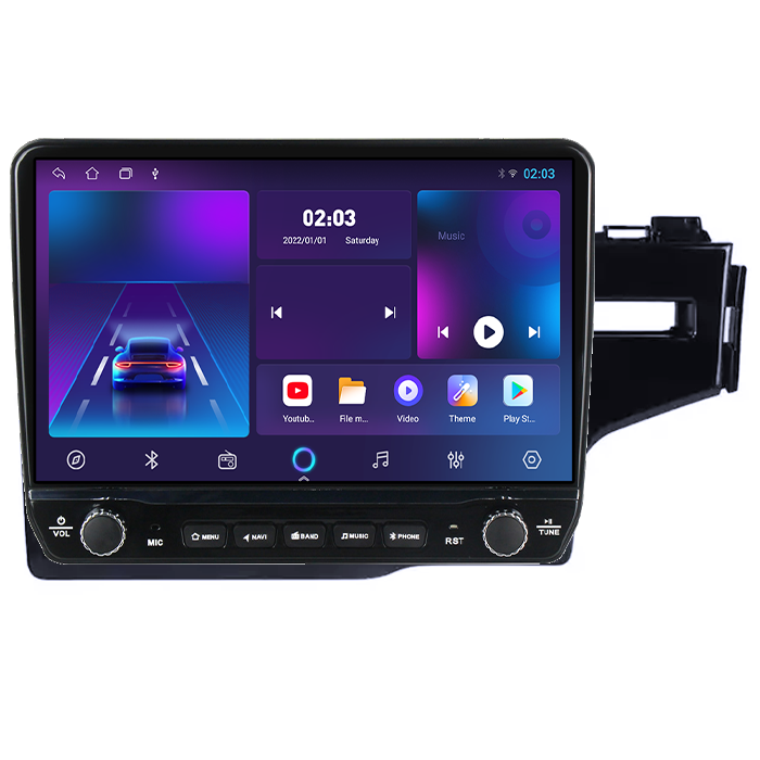 Navigatie dedicata Honda Fit 2014 Tesla cu butoane rotative model 2024, 4GB RAM 64GB ROM, Procesor Quadcore, Android 14, Display QLED 10", DSP, Carplay&Android Auto [6]