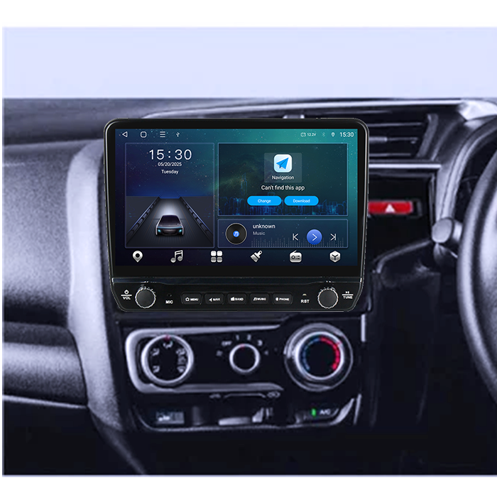 Navigatie dedicata Honda Fit 2014 Tesla cu butoane rotative model 2024, 4GB RAM 64GB ROM, Procesor Quadcore, Android 14, Display QLED 10", DSP, Carplay&Android Auto [4]