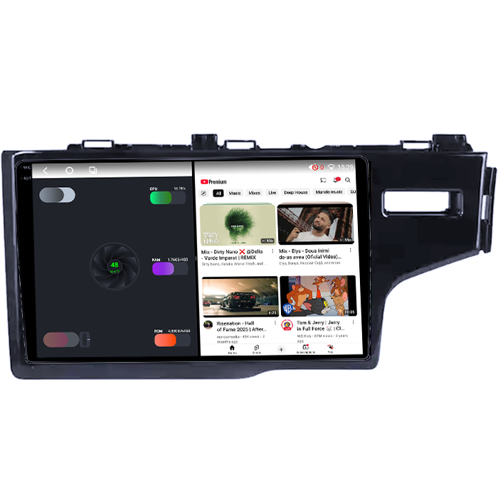 Navigatie dedicata Honda Fit 2014, 4GB RAM 64GB ROM, Octacore, Android 14, Display QLED 1K 10", Carplay&Android Auto, SIM 4G, Ventilator Activ [3]