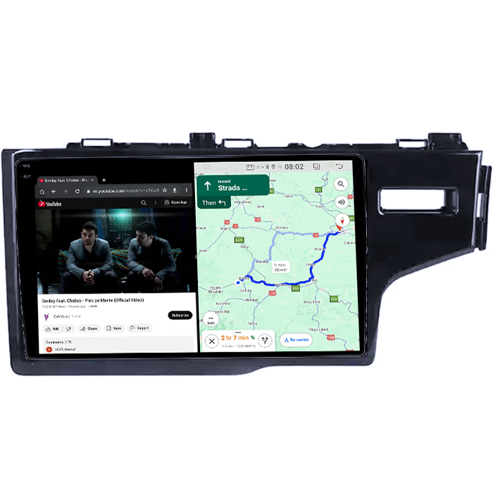 Navigatie dedicata Honda Fit 2014, 4GB RAM 64GB ROM, Quadcore, Android 14, Display QLED 1K 10", DSP, Carplay&Android Auto, Suport camere AHD [4]