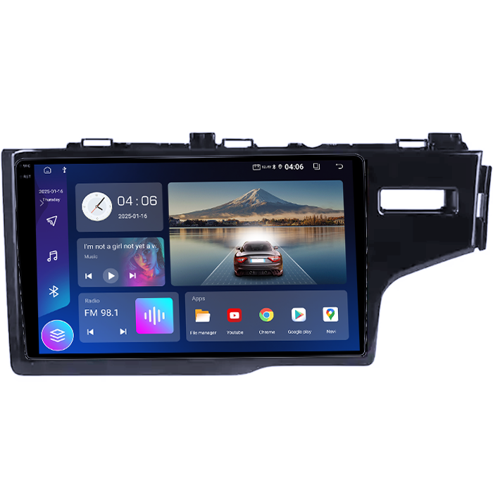 Navigatie dedicata Honda Fit 2014, 4GB RAM 64GB ROM, Quadcore, Android 14, Display QLED 1K 10", DSP, Carplay&Android Auto, Suport camere AHD [2]