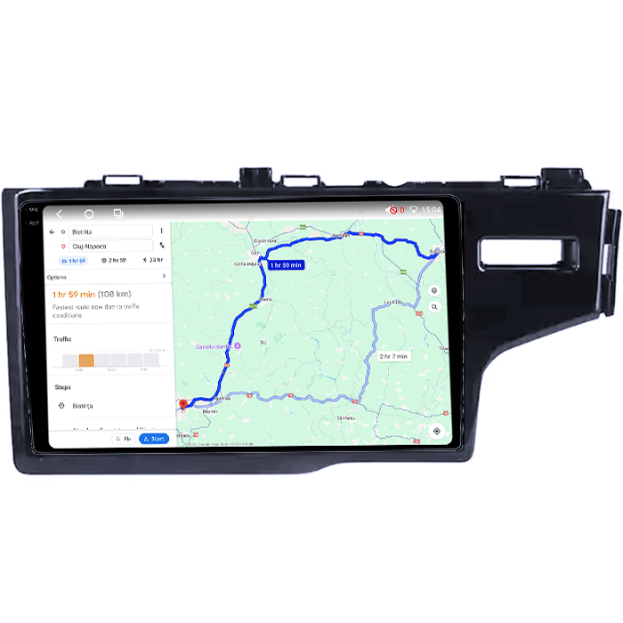 Navigatie dedicata Honda Fit 2014, 4GB RAM 64GB ROM, Procesor Qualcomm Octacore, Android 14, Rezolutie 2K, Display QLED 10", DSP, Carplay&Android Auto, SIM 4G [6]