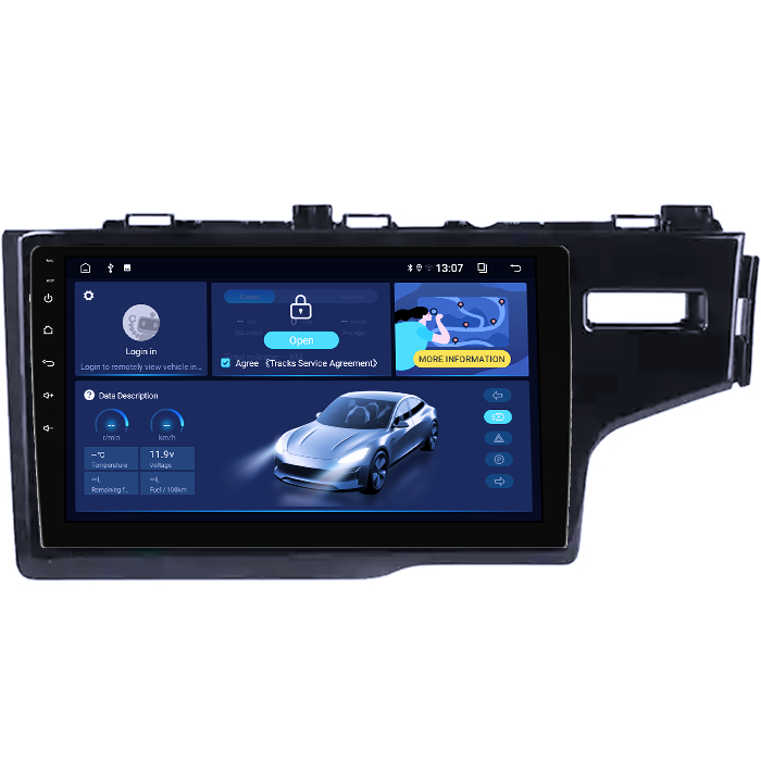 Navigatie dedicata Honda Fit 2014, 8GB RAM 128GB ROM, Octacore, Platforma TS18, Android 13, Display QLED 10”, Suporta camera 360º, DSP, Carplay&Android Auto, SIM 4G, Ventilator Activ [2]