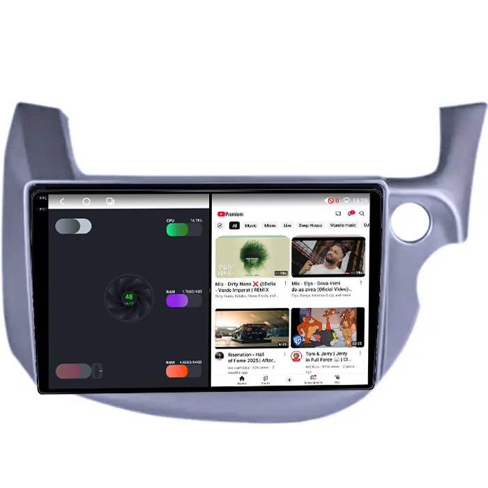 Navigatie dedicata Honda Fit/Jazz 2008-2013, 4GB RAM 64GB ROM, Octacore, Android 14, Display QLED 1K 10", Carplay&Android Auto, SIM 4G, Ventilator Activ [3]