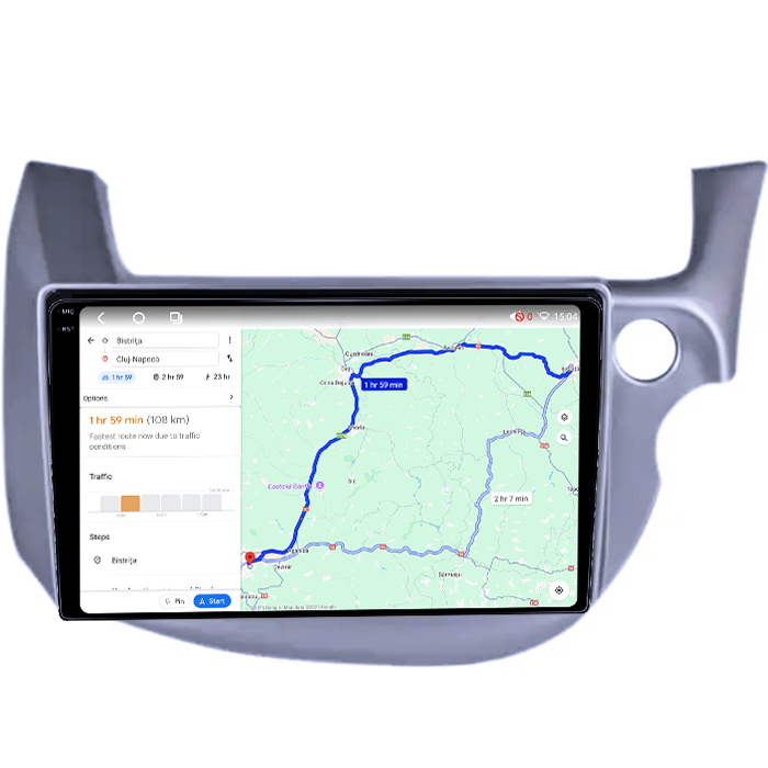 Navigatie dedicata Honda Fit/Jazz 2008-2013, 4GB RAM 64GB ROM, Octacore, Android 14, Display QLED 1K 10", Carplay&Android Auto, SIM 4G, Ventilator Activ [5]