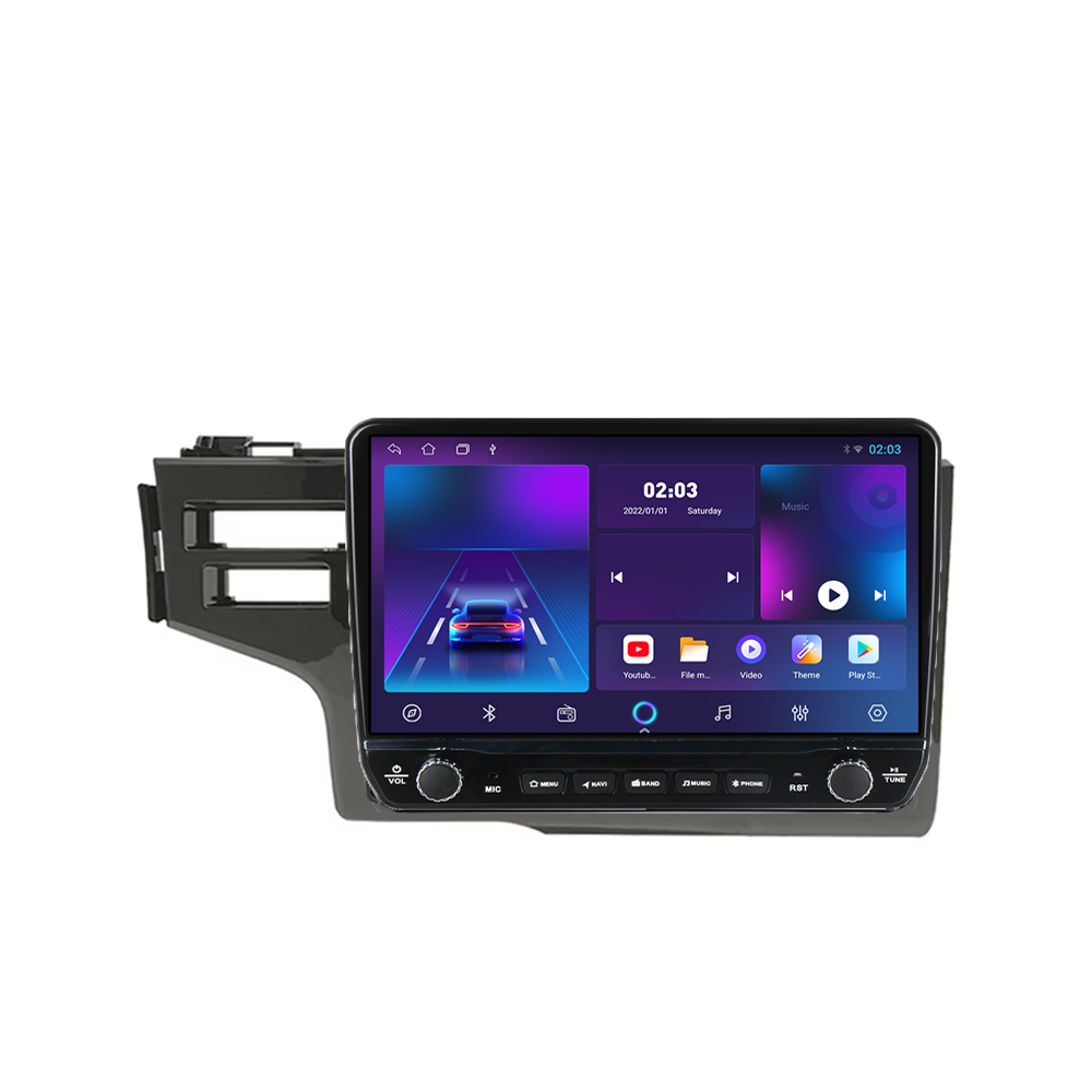 Navigatie dedicata Honda Fit Jazz 2014-2020 Tesla Cu Butoane Rotative Model 2024, ANDROID 13, 10 inch , 8+128GB, Internet, Aplicatii, Waze, GPS [2]