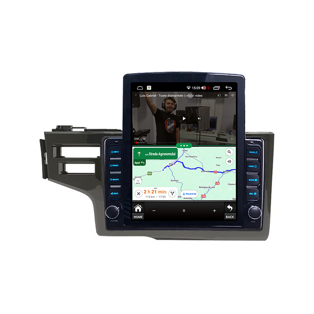 Navigatie dedicata Honda Fit Jazz 2014-2020 Tesla Style, ANDROID 13, 9.7 inch , 8+128GB, Internet, Aplicatii, Waze, GPS [5]