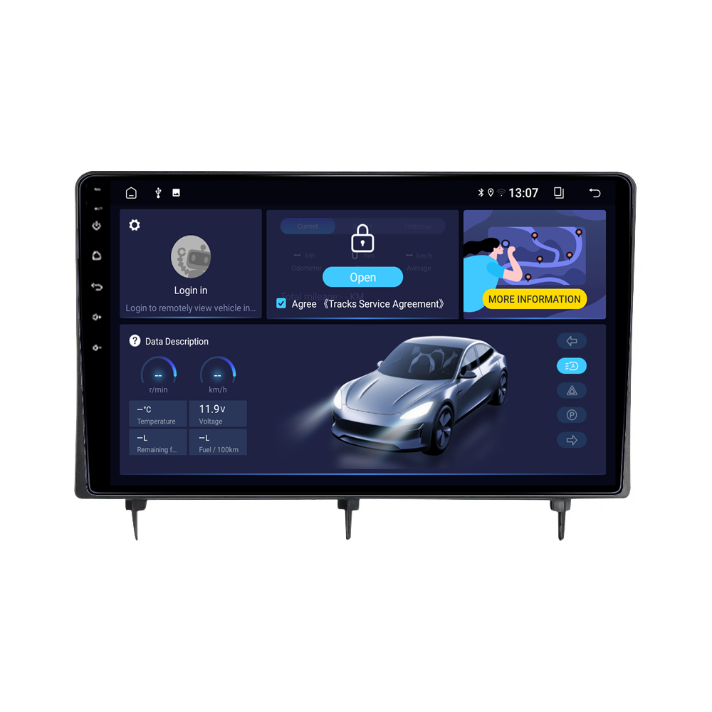 Navigatie dedicata Honda Civic 2021+, 4GB RAM 64GB ROM, Procesor Qualcomm Octacore, Android 14, Rezolutie 2K, Display QLED 9", DSP, Carplay&Android Auto, SIM [2]