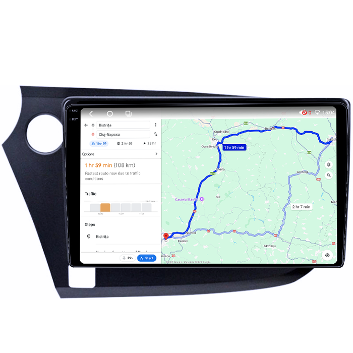 Navigatie dedicata Honda Insight 2009-2014, 4GB RAM 64GB ROM, Octacore, Android 14, Display QLED 1K 9", Carplay&Android Auto, SIM 4G, Ventilator Activ [5]