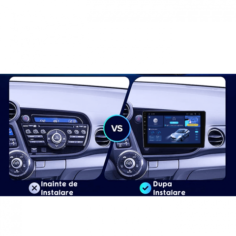 Navigatie dedicata Honda Insight 2009 -2014, 4GB RAM 64GB ROM, Quadcore, Android 14, Display QLED 1K 9", DSP, Carplay&Android Auto, Suport camere AHD [4]