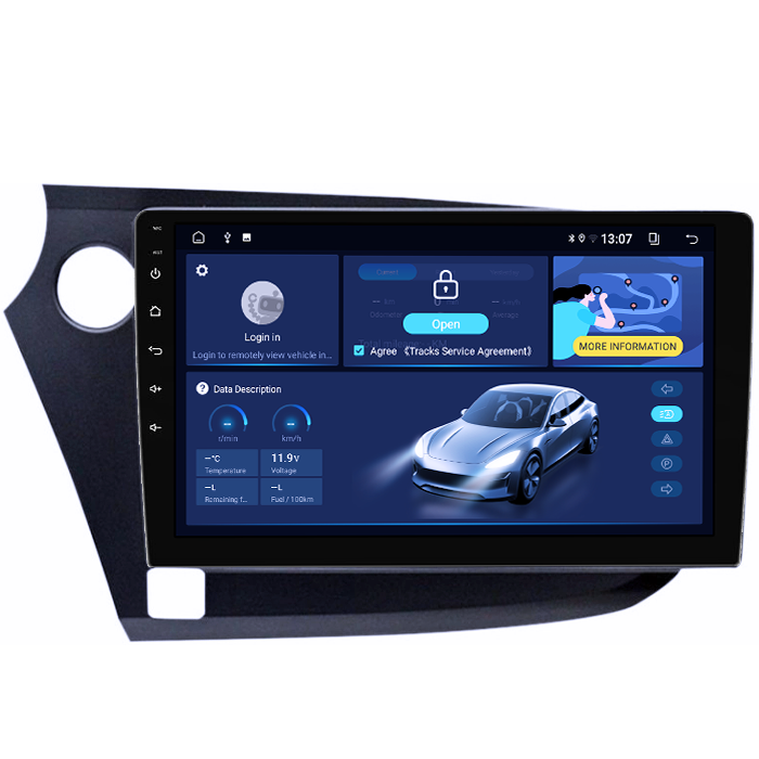 Navigatie dedicata Honda Insight 2009 -2014, 8GB RAM 128GB ROM, Octacore, Platforma TS18, Android 13, Display QLED 9”, Suporta camera 360º, DSP, Carplay&Android Auto, SIM 4G, Ventilator Activ [2]