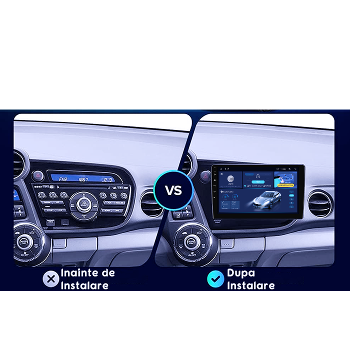 Navigatie dedicata Honda Insight 2009 -2014, 8GB RAM 128GB ROM, Octacore, Platforma TS18, Android 13, Display QLED 9”, Suporta camera 360º, DSP, Carplay&Android Auto, SIM 4G, Ventilator Activ [5]
