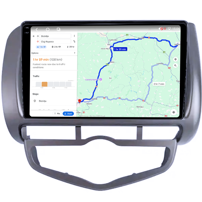 Navigatie dedicata Honda Jazz/City 2006, 4GB RAM 64GB ROM, Octacore, Android 14, Display QLED 1K 9", Carplay&Android Auto, SIM 4G, Ventilator Activ [5]