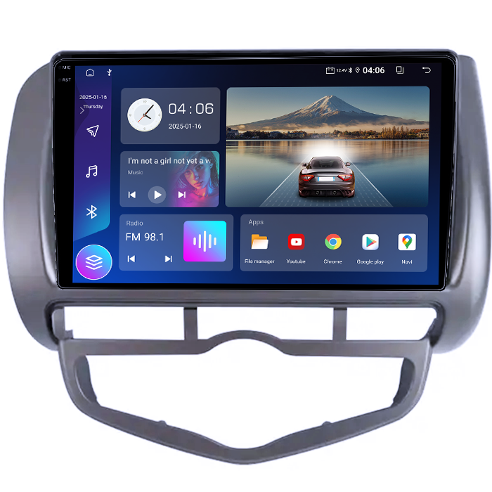 Navigatie dedicata Honda Jazz/City 2006, 4GB RAM 64GB ROM, Quadcore, Android 14, Display QLED 1K 9", DSP, Carplay&Android Auto, Suport camere AHD [2]