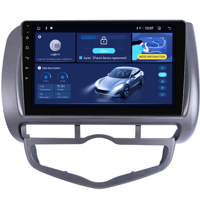 Navigatie dedicata Honda Jazz/City 2006, 8GB RAM 128GB ROM, Octacore, Platforma TS18, Android 13, Display QLED 9”, Suporta camera 360º, DSP, Carplay&Android Auto, SIM 4G, Ventilator Activ [2]