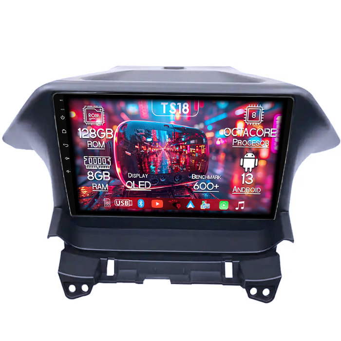 Navigatie dedicata Honda Odyssey 2009-2014, 8GB RAM 128GB ROM, Octacore, Platforma TS18, Android 13, Display QLED 10”, Suporta camera 360º, DSP, Carplay&Android Auto, SIM 4G, Ventilator Activ [1]