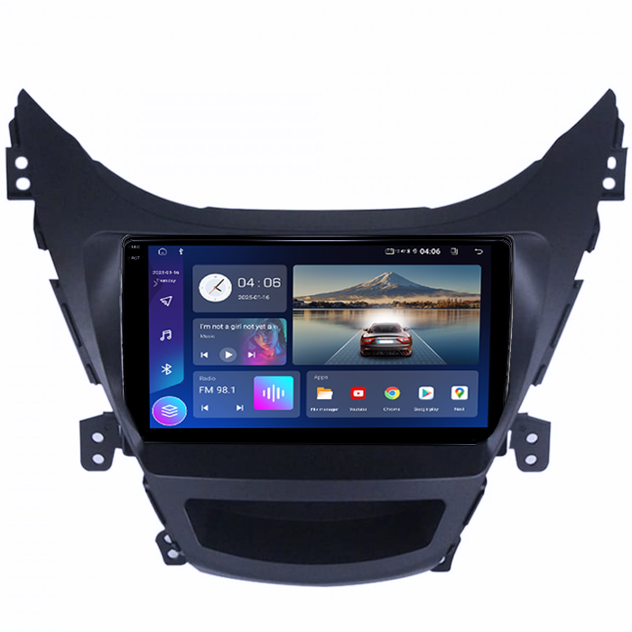 Navigatie dedicata Hyundai Elantra 2011-2016, 4GB RAM 64GB ROM, Procesor Qualcomm Octacore, Android 14, Rezolutie 2K, Display QLED 9", DSP, Carplay&Android Auto, SIM [3]