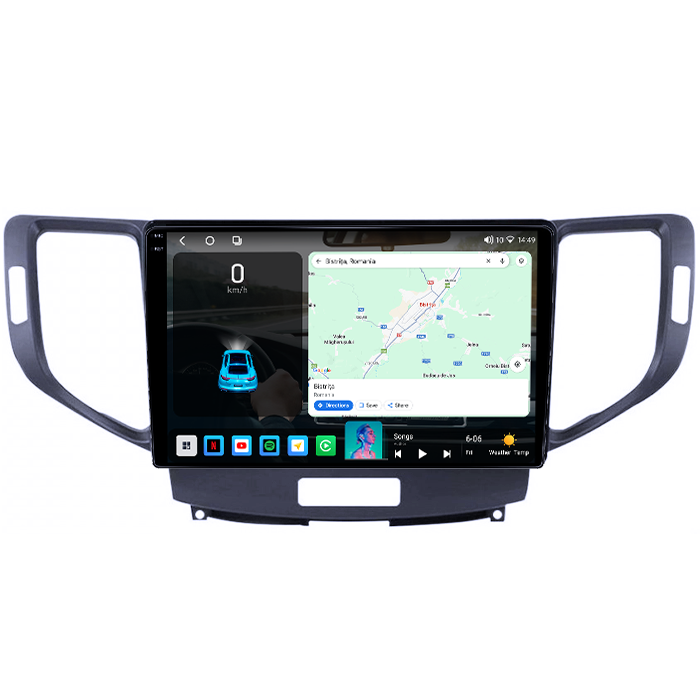 Navigatie dedicata Honda Spirior, 4GB RAM 64GB ROM, Octacore, Android 14, Display QLED 1K 9", Carplay&Android Auto, SIM 4G, Ventilator Activ [2]