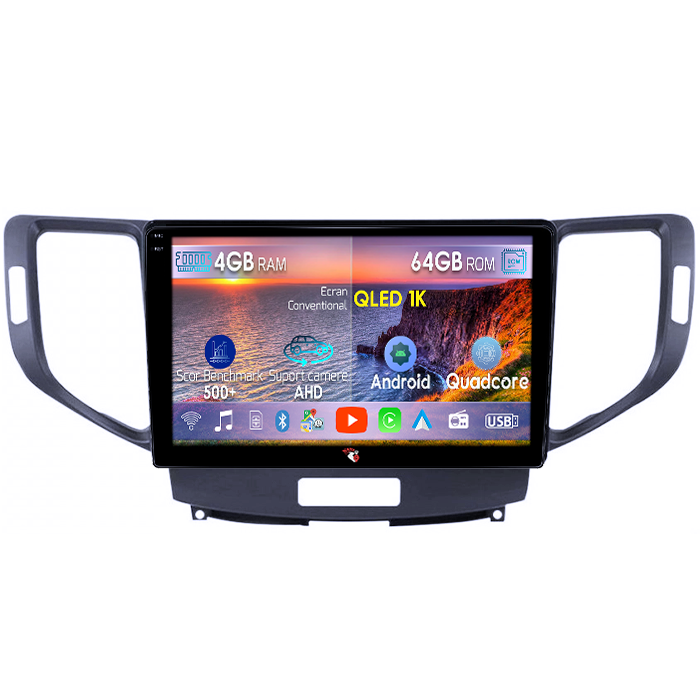 Navigatie dedicata Honda Spirior, 4GB RAM 64GB ROM, Octacore, Android 14, Display QLED 1K 9", Carplay&Android Auto, SIM 4G, Ventilator Activ [1]