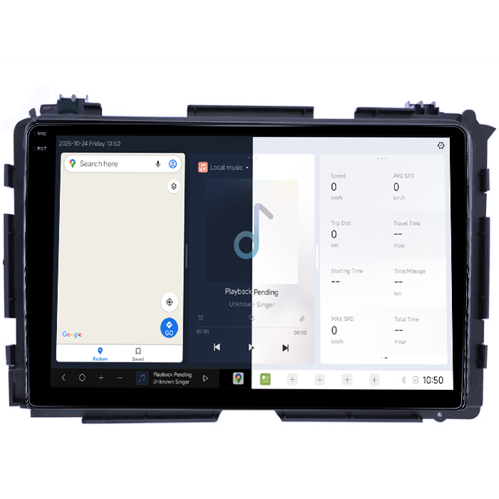Navigatie dedicata Honda Vezel 2014/HR-V/XR-V, DUDU3, 4GB RAM 64GB ROM, Octacore, Platforma 8581, Android, Display QLED 9", DSP, Carplay&AndroidAuto [2]