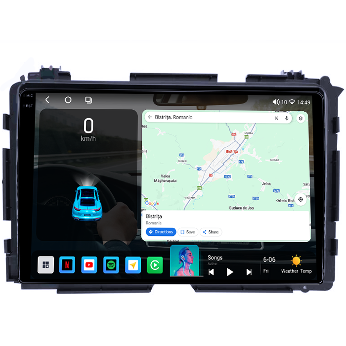 Navigatie dedicata Honda Vezel 2014/HR-V/XR-V,4GB RAM 64GB ROM, Octacore, Android 14, Display QLED 1K 9", Carplay&Android Auto, SIM 4G, Ventilator Activ [2]