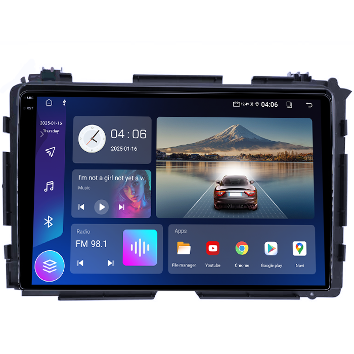 Navigatie dedicata Honda Vezel 2014/HR-V/XR-V, 4GB RAM 64GB ROM, Quadcore, Android 14, Display QLED 1K 9", DSP, Carplay&Android Auto, Suport camere AHD [2]