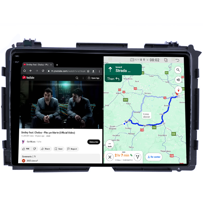 Navigatie dedicata Honda Vezel 2014/HR-V/XR-V, 4GB RAM 64GB ROM, Quadcore, Android 14, Display QLED 1K 9", DSP, Carplay&Android Auto, Suport camere AHD [5]