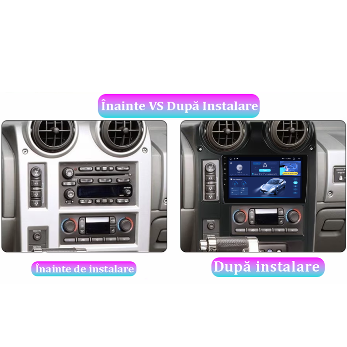 Navigatie dedicata Hummer H2 2002-2007, 4GB RAM 32GB ROM, Octacore, Android 14, Display QLED  9", DSP, Carplay&Android Auto, SIM 4G, Bluetooth, Ventilator Activ [5]